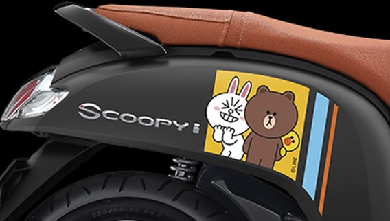 New Scoopy I Line Friends ปี 2019 ลวดลายด้านข้าง