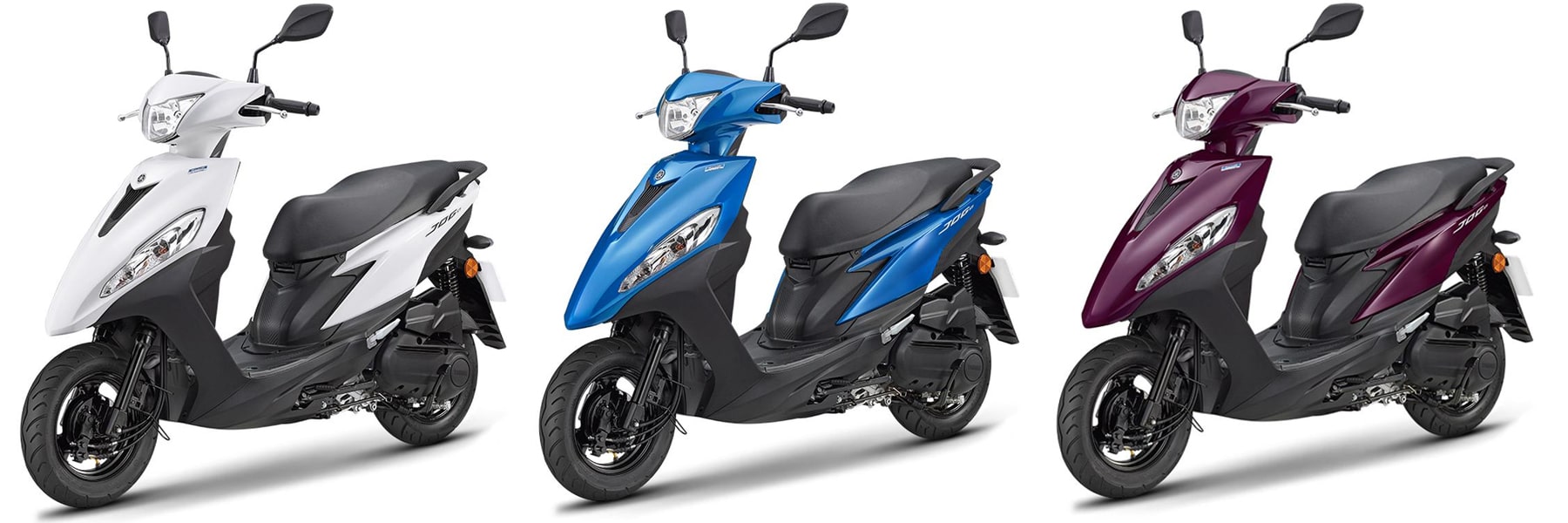 ยามาฮ่า Jog 125 2021 สีขาว, สีน้ำเงินและสีม่วง