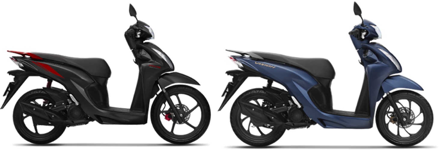 ฮอนด้า vision 2021 สีดำ-น้ำเงิน