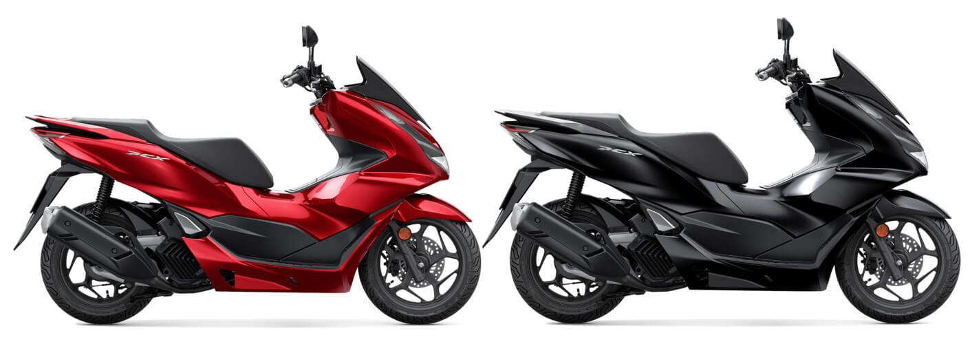 New PCX125 2023 สีแดงและสีดำ