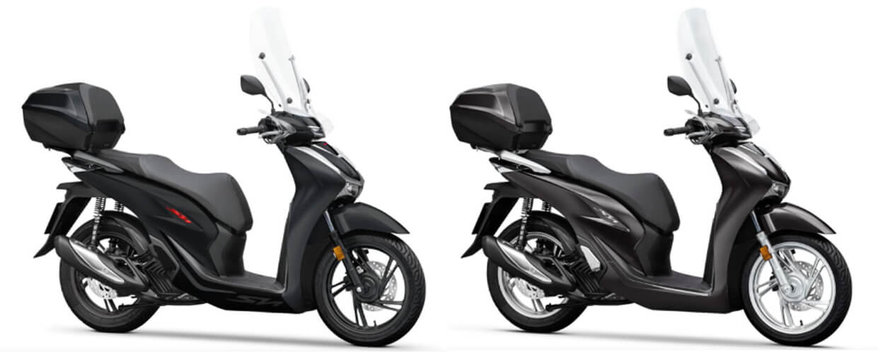 New SH125I 2023 สีดำแมทและสีดำ