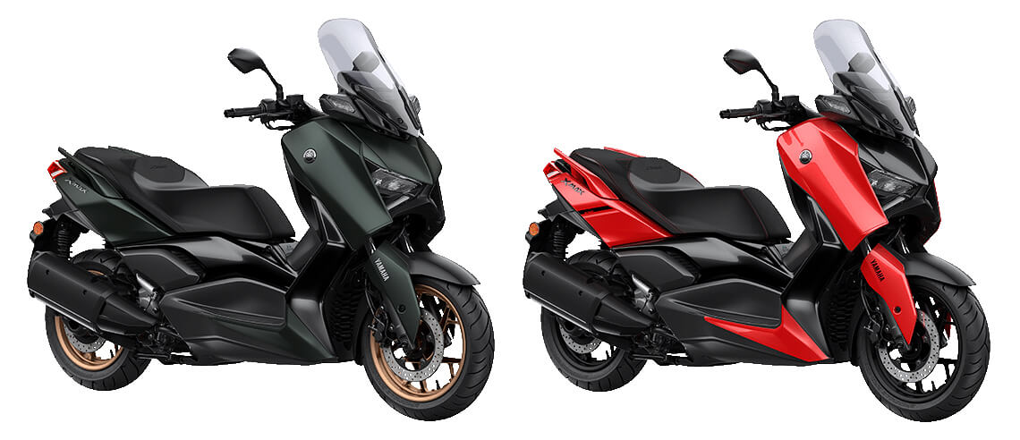 New XMAX 250 2023 สีแดง-สีเขียว