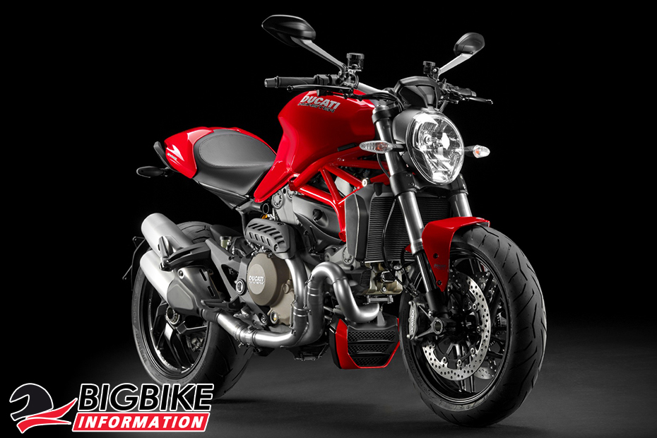 ภาพ Ducati Monster 1200 สีแดง ด้านหน้า