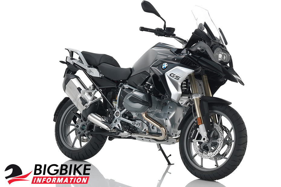 ภาพ BMW R 1200GS สีเทา-ดำ ด้านหน้า