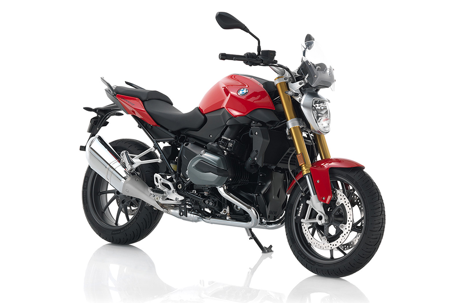 ภาพ BMW R 1200 R สีแดง ด้านหน้า