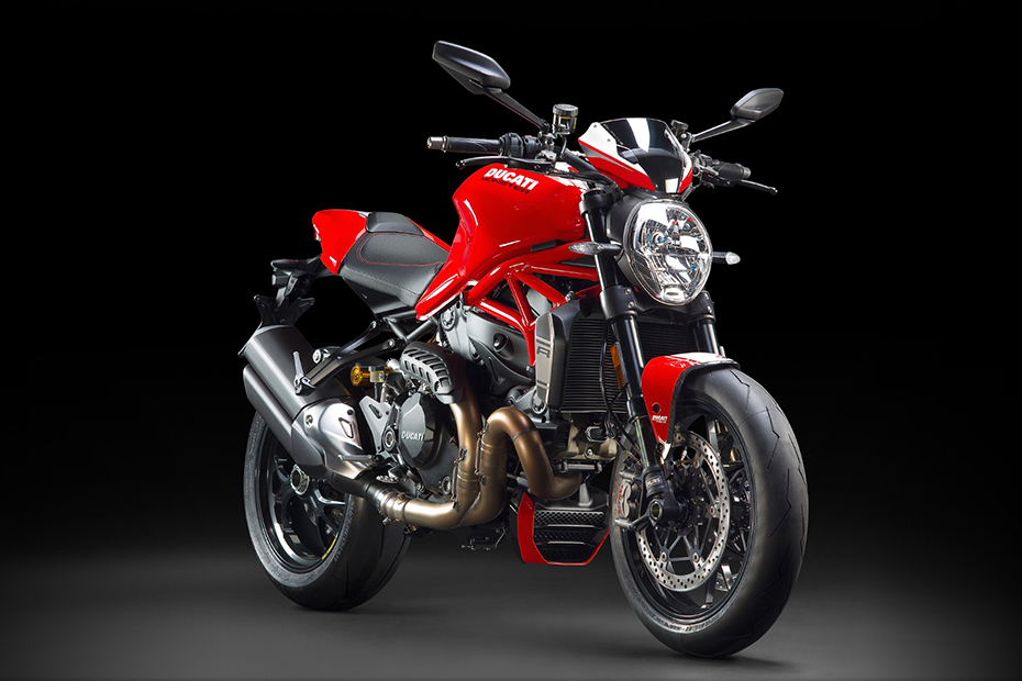 ภาพ Ducati Monster 1200 R สีแดง ด้านหน้า