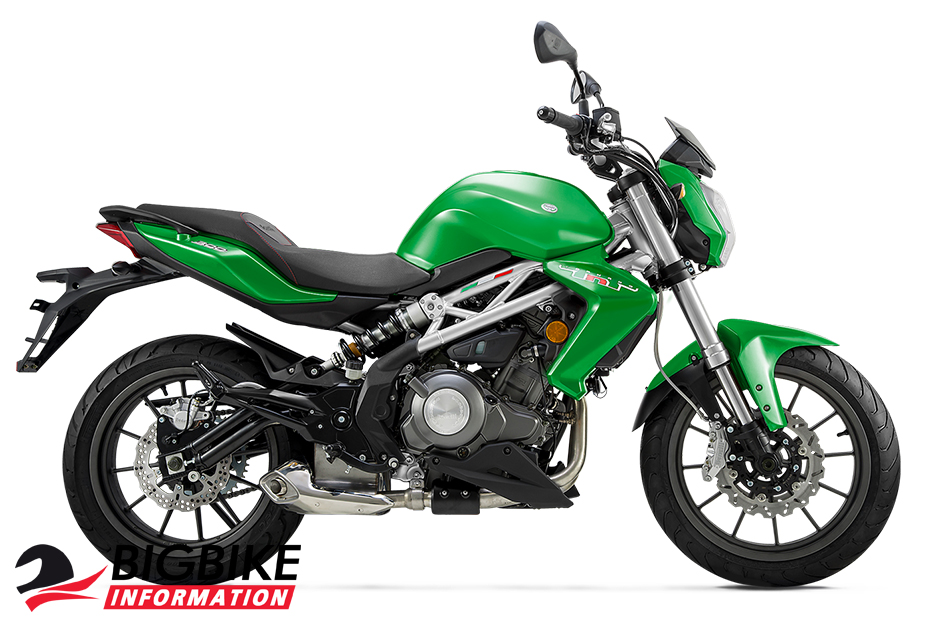 ภาพ Benelli TNT300sสีเขียว ด้านข้าง
