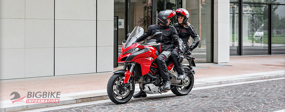 ภาพ Ducati Multistrada 1200 สีแดง ด้านหน้า