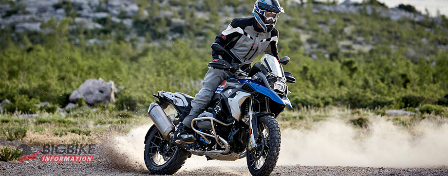 ภาพ BMW R 1200GS สีน้ำเงิน-เทา ด้านหน้า