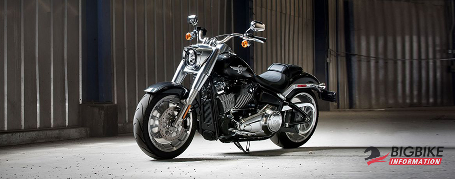 ภาพ HARLEY DAVIDSON SOFTAIL FAT BOY สีดำ