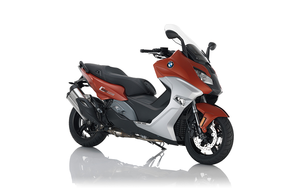 ภาพ BMW C 650 SPORT สีส้ม ด้านข้าง