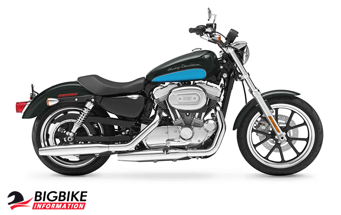 ภาพ Harley Davidson Sportster Superlow สีดำ ด้านข้าง