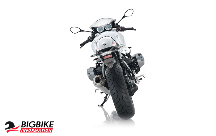ภาพ BMW R NINE T RACER สีขาว ด้านหลัง