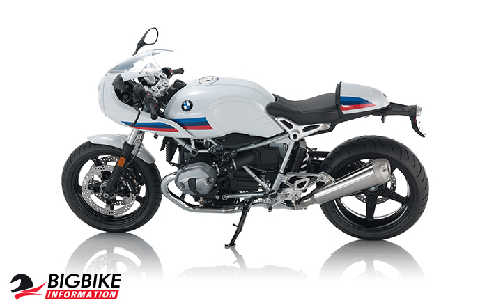 ภาพ BMW R NINE T RACER สีขาว ด้านข้าง