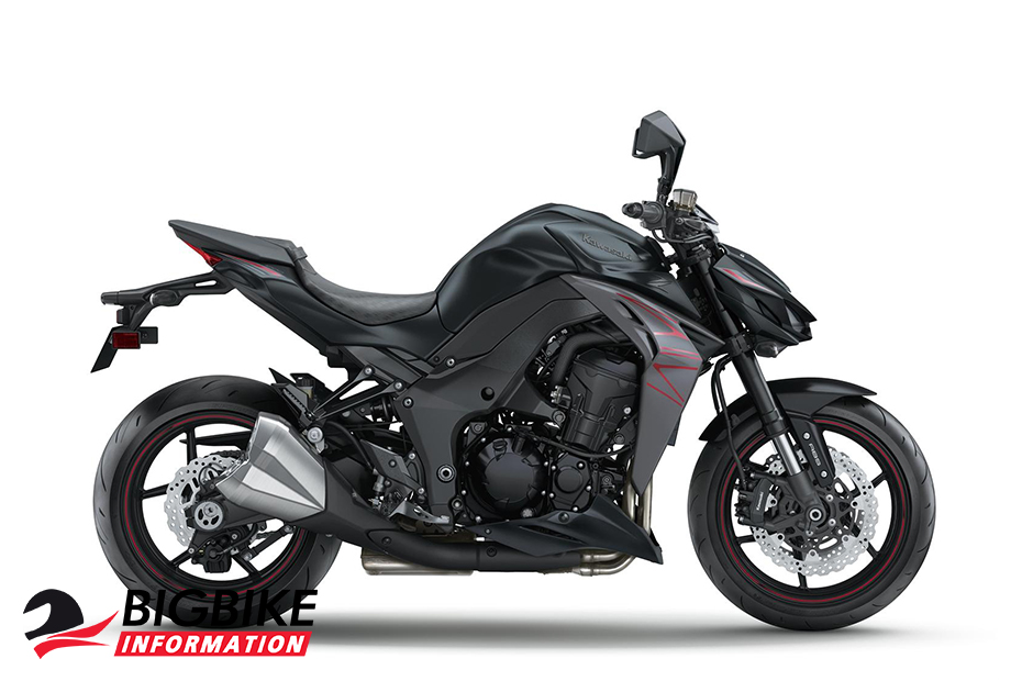 ภาพ kawasaki z1000 abs สีดำ-แดง
