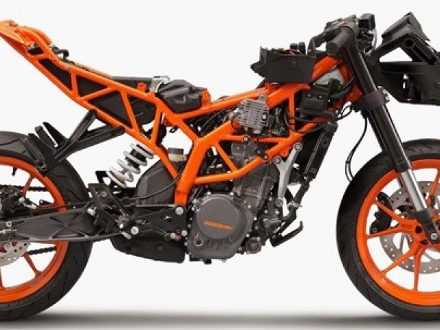 โครงเหล็กกลมแบบ STEEL TRELLIS FRAME สีส้ม