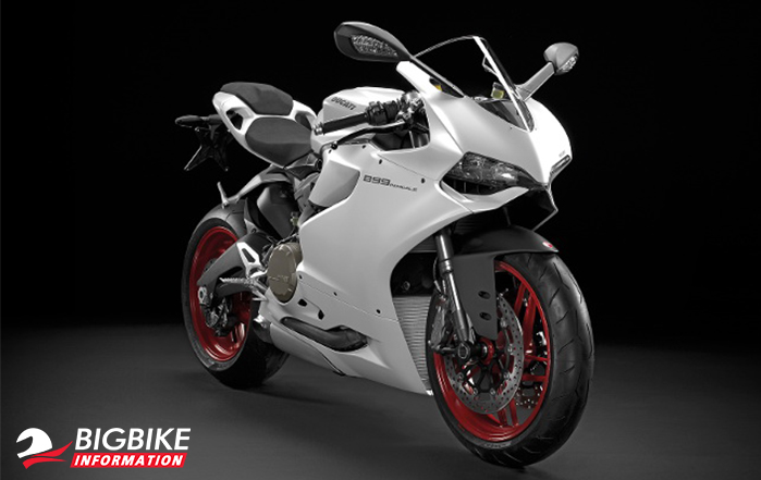 Ducati 899 Panigale สีขาว