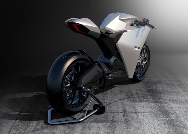 Ducati ประกาศเดินหน้าพัฒนา รถจักรยานยนต์ไฟฟ้า-ด้านหลัง