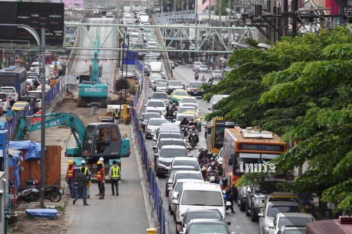 ภาพถนนช่วงรถติด