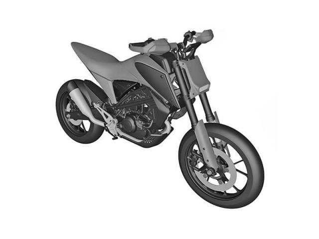 ภาพร่าง CB125M ช่วงด้านหน้า