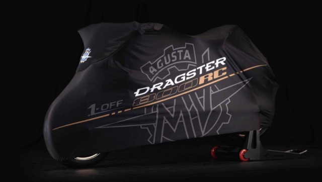 MV Agusta Dragster 800 RC รุ่น Shining Gold ผ้าคลุม