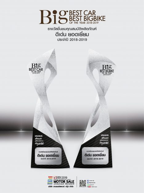 ภาพถ้วย รางวัล 10 บิ๊กไบค์ดีเด่น Big Best BigBike of The Year ประจำปี 2018-2019