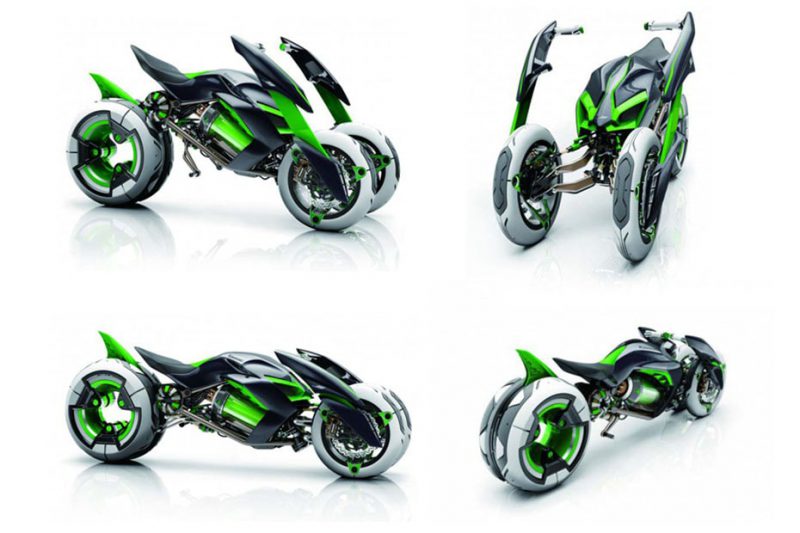 Kawasaki เผย Concept J มอเตอร์ไซค์ไฟฟ้าแห่งอนาคต ที่มีภาพสิทธิบัตรเมื่อ 5 ปีที่แล้ว