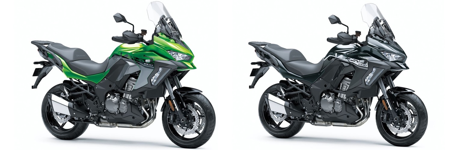 Versys 1000 2020 สี Emerald Blaze Green และสี Metallic Flat Spark Black