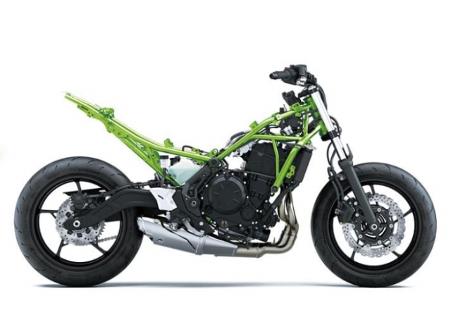 Kawasaki Z650 2020 โครงสร้างเฟรม