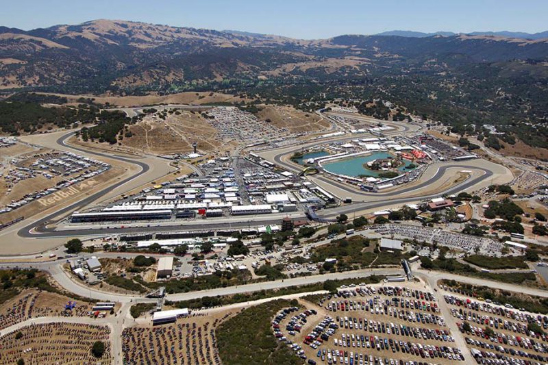 ภาพตัวอย่างบรรยากาศที่สนาม Laguna Seca สหรัฐอเมริกา