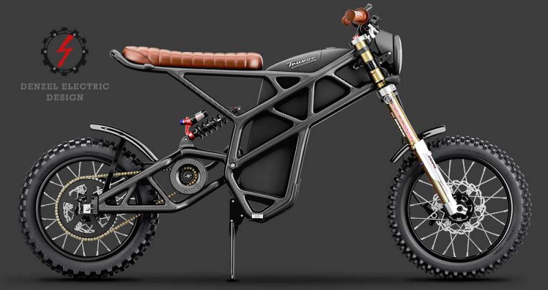 Truvor รถไฟฟ้าตัวใหม่ ของ Denzel Electric Bike สีดำ