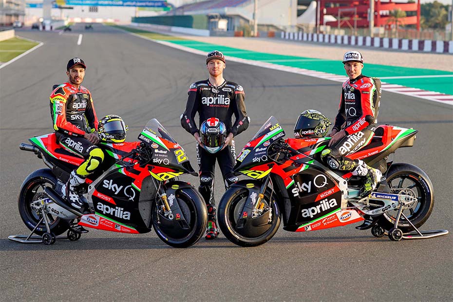 Aprilia Racing เผยตัวแข่ง RS-GP สำหรับการแข่งขัน MotoGP ฤดูกาล 2020