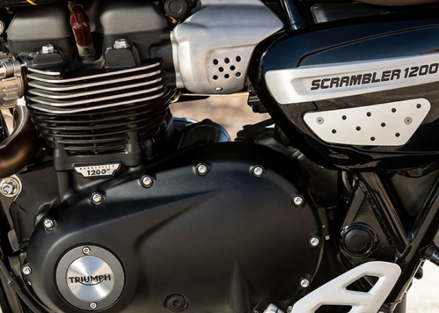 Triumph Bonneville Scrambler 1200 ช่วงเครื่องยนต์
