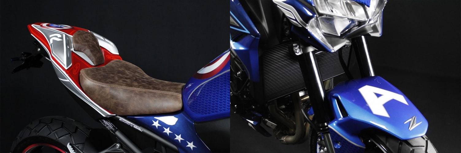 Kawasaki Z900 เวอร์ชั่น Captain America