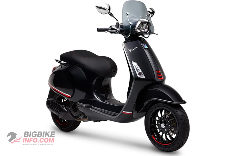 Vespa Sprint 150 I-GET Carbon Edition สีดำ