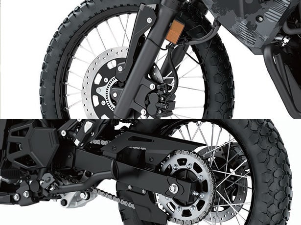 Kawasaki KLR650 ระบบเบรกหน้า-หลัง