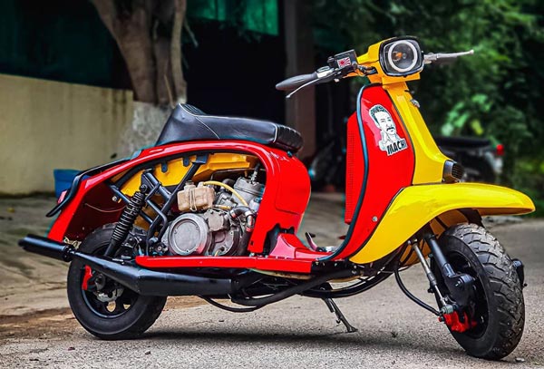 Lambretta หลังดัดแปลงใหม่