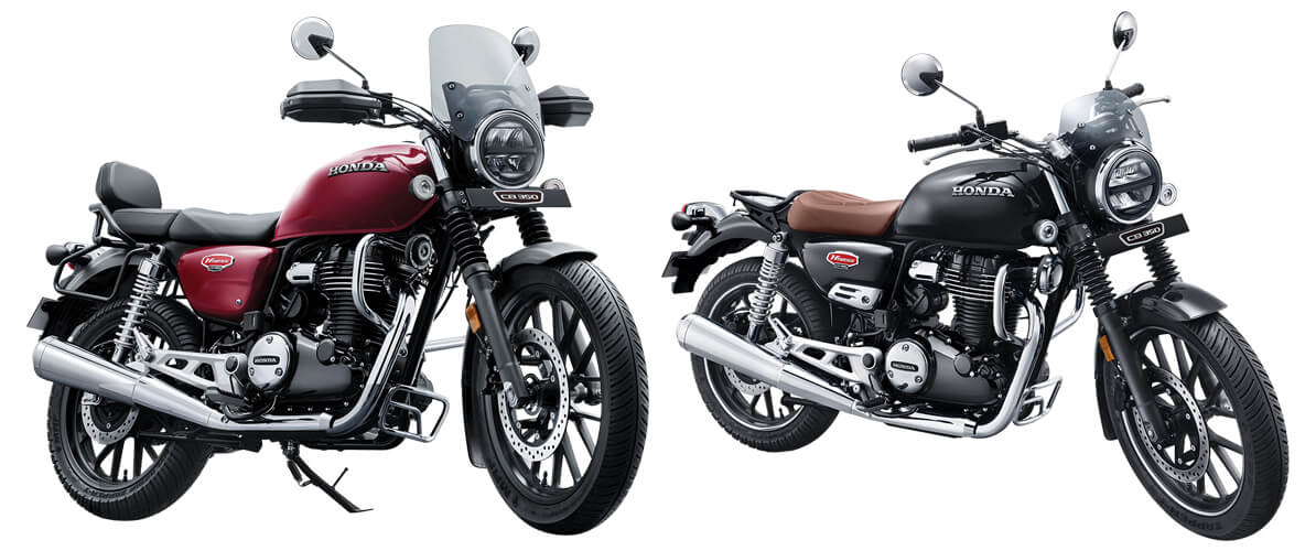 New CB350 H’Ness Custom 2023 สีแดง สีดำ