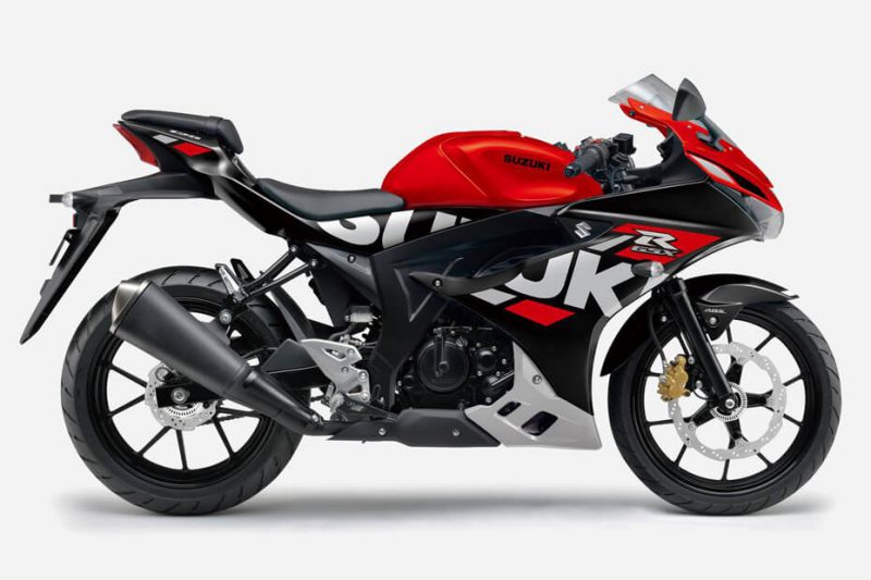 New GSX-R125 2022 สีดำ-แดง