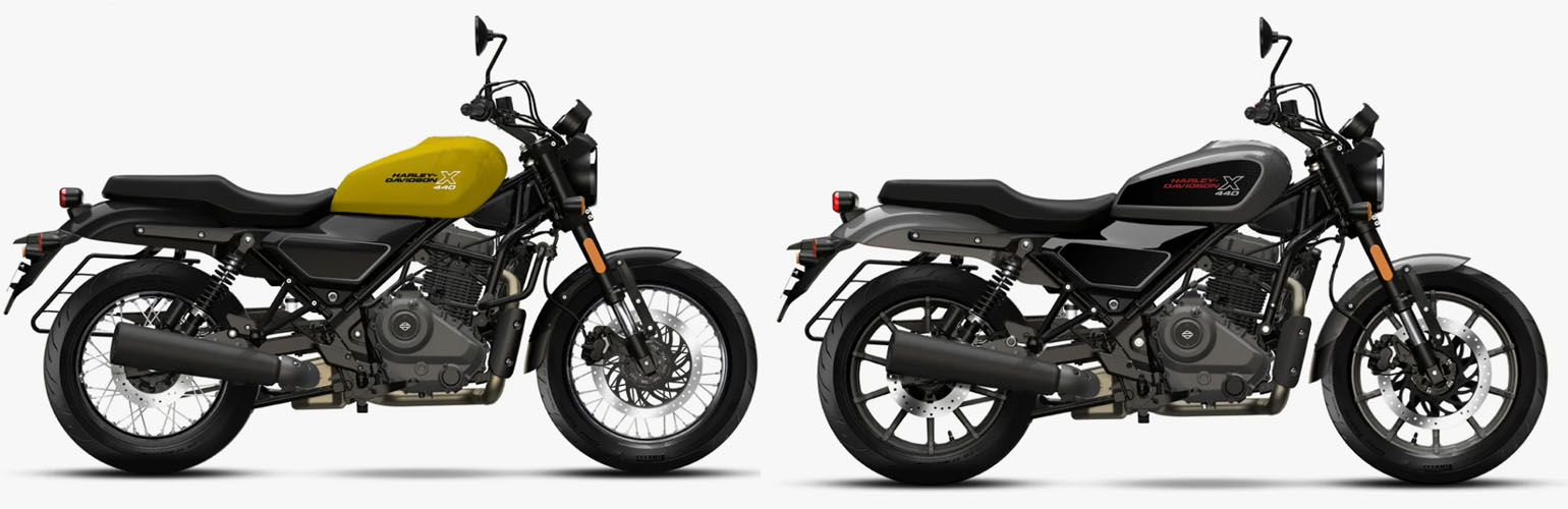 New HD X440 2023 สีเหลือง สีเทา