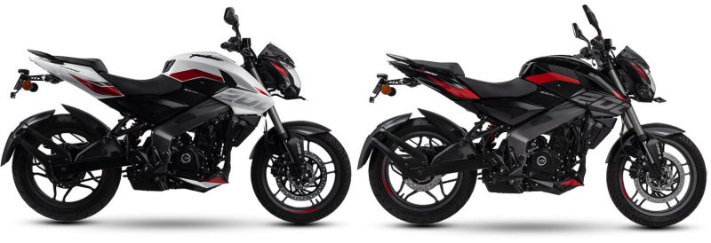 New Pulsar NS200 2023 สีขาว สีดำ