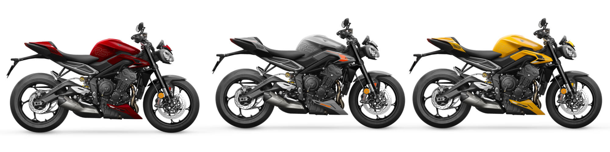 New Street Triple 765 R 2023 สีแดง สีเงิน สีเหลือง