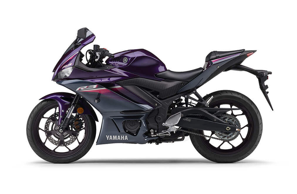 New YZF-R3 2023 สีม่วง