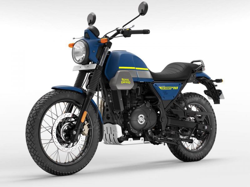 Royal Enfield Scrum 411 2022 สีน้ำเงิน