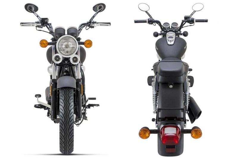 Superlight 125 2021 สีดำแมท ด้านหน้า-ด้านหลัง