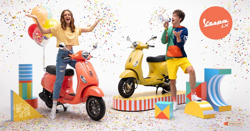 Vespa LX 125 2020 สีใหม่ Coral