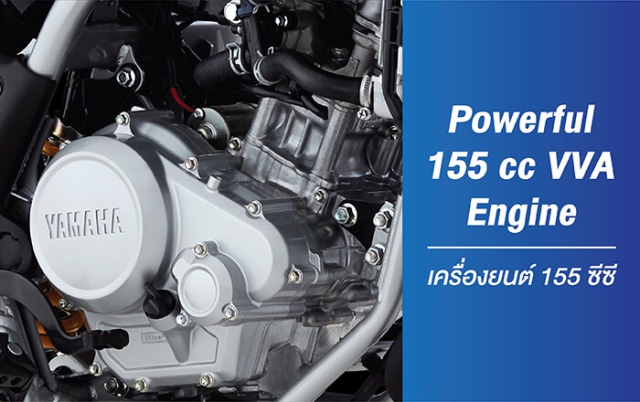 Yamaha WR155R เครื่องยนต์ 155 ซีซี VVA