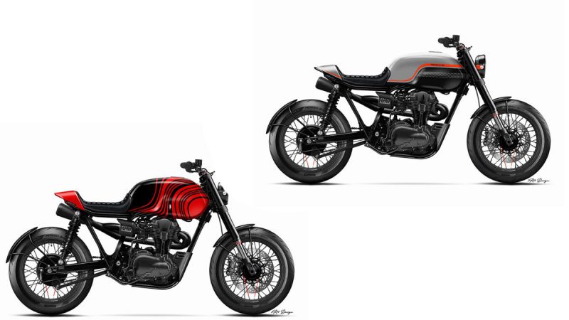 คาวาซากิ W650 Bushidan ที่ออกแบบโดย Panache สองสี