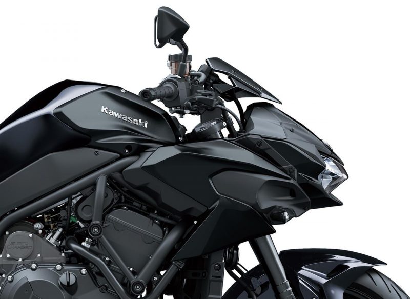 คาวาซากิ Z H2 2021 สี Metallic Diablo Black x Metallic Flat Spark Black สีดำ-