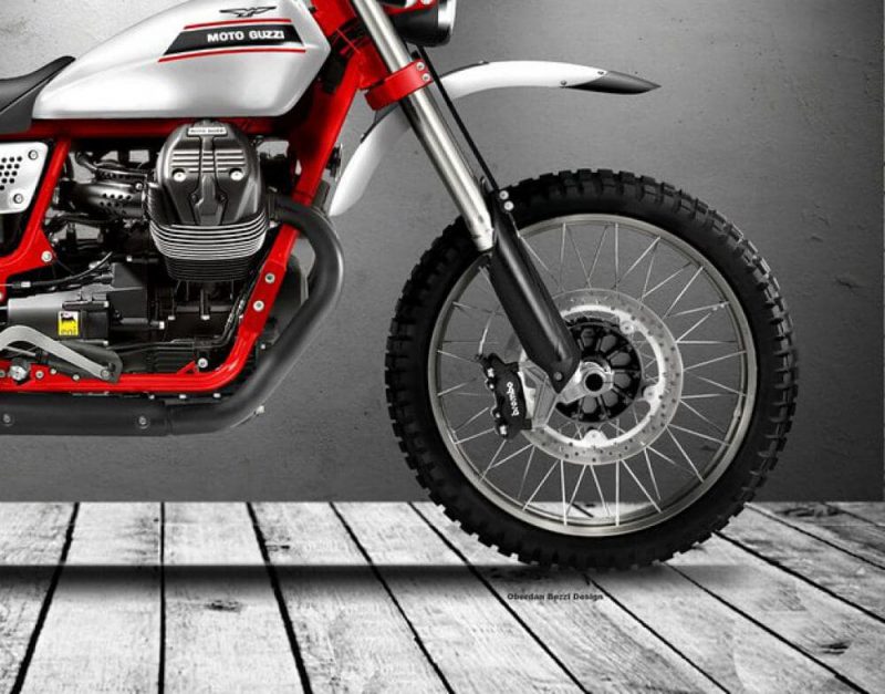 ภาพกราฟิก Moto Guzzi Stornello 850 ล้อหน้า